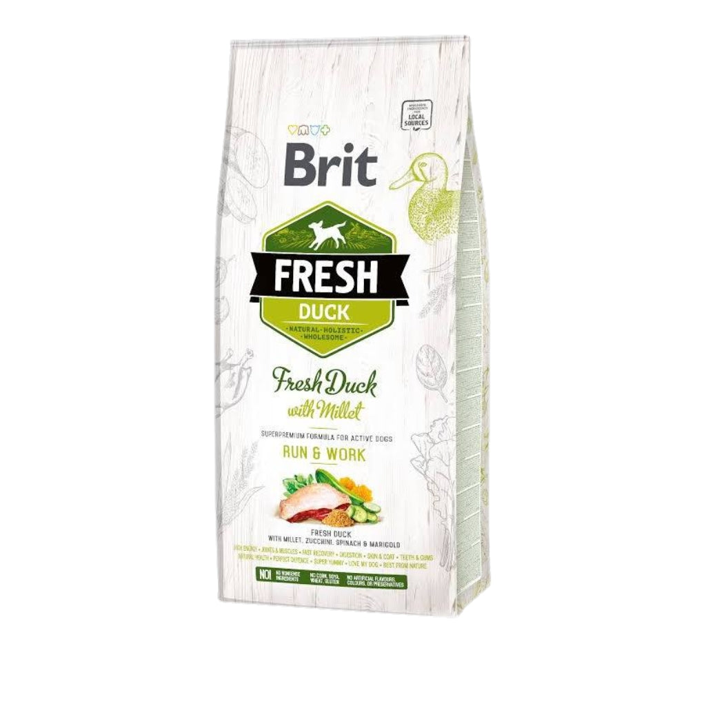 Brit Fresh Adult Run & Work pačetina i proso 12 kg