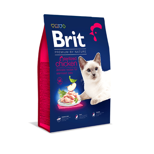Brit Premium by Nature Sterilized Cat - Piletina 8 kg