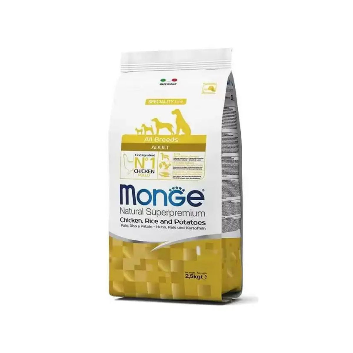Monge Adult Chicken Rice Potatoes 2.5kg – hrana za pse