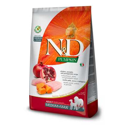 N&D Pumpkin piletina i nar suva hrana za odrasle pse srednjih i velikih rasa