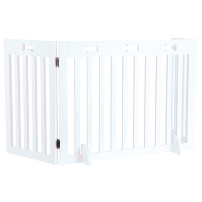 Trixie drvena barijera za pse, 3 - delna, 82–124 cm, bela - petcorner