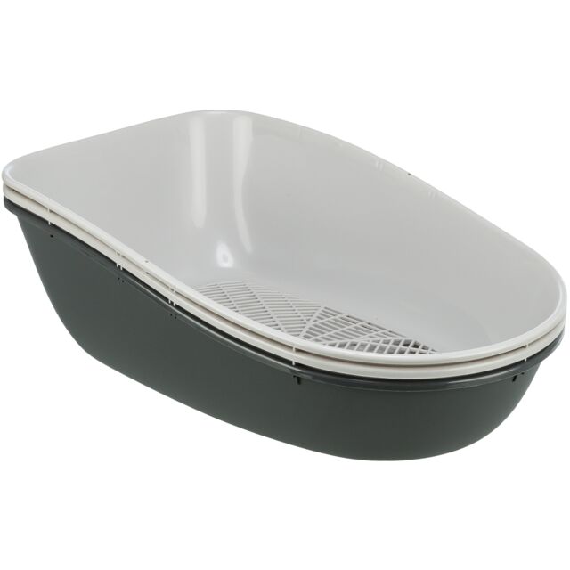 Trixie Berto toalet za mačke sivi 59x39x22cm – duplo dno