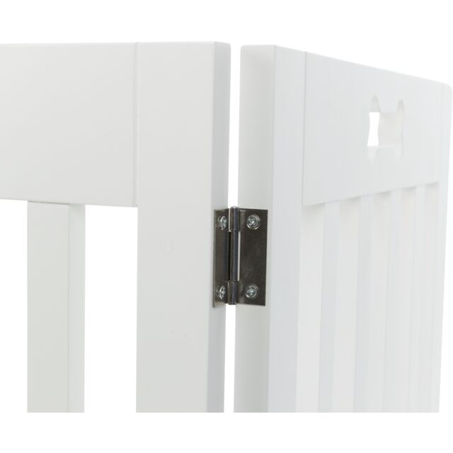Trixie drvena barijera za pse, 3 - delna, 82–124 cm, bela - petcorner
