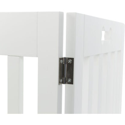 Trixie drvena barijera za pse, 3 - delna, 82–124 cm, bela - petcorner