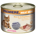 Premiere Cat Meat Menu KITTEN Govedina,Piletina  200g konzerva