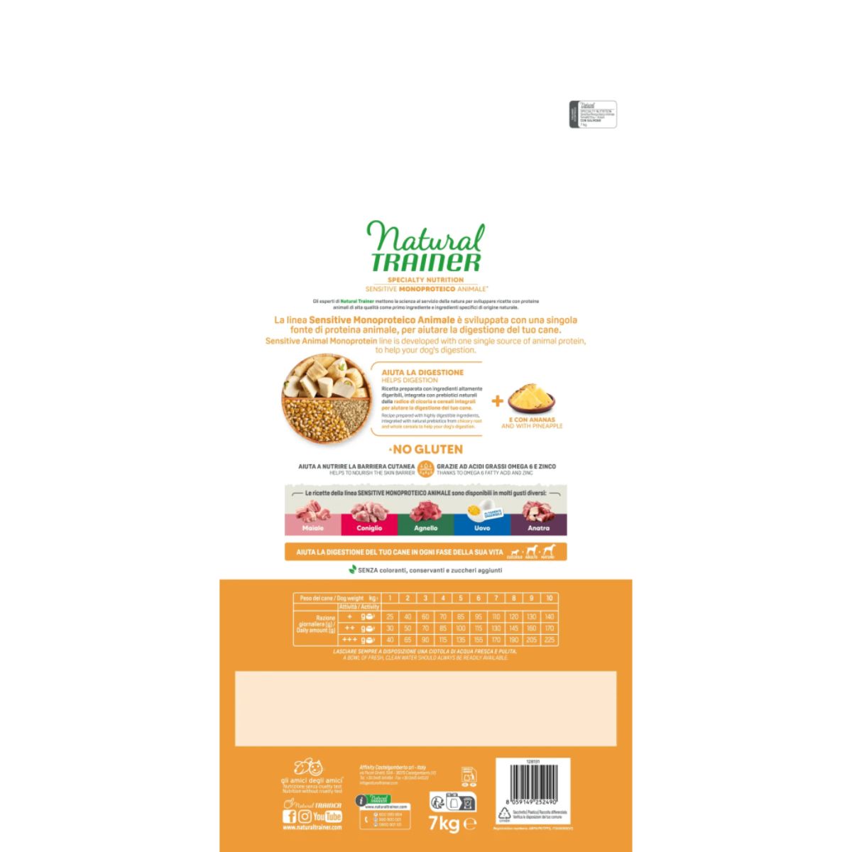 Trainer Natural Sensitive 7kg  – suva hrana za pse malih rasa sa lososom