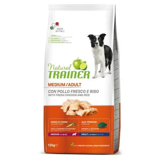 Trainer Natural Dog Hrana Za Pse, Sveža Piletina, Za Odrasle Pse, Srednjih rasa, 3kg - petcorner