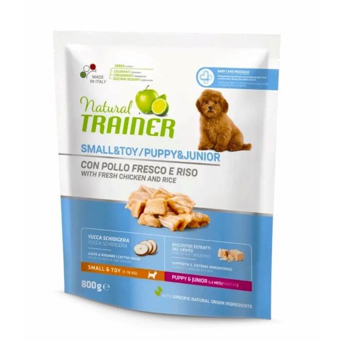 Trainer Natural Dog Hrana Za Štence I Mlade Pse Malih Rasa, Piletina, 800g - petcorner