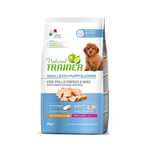 Trainer Natural Dog Hrana Za Štence I Mlade Pse, Malih rasa, Sveža Piletina, 2kg - petcorner