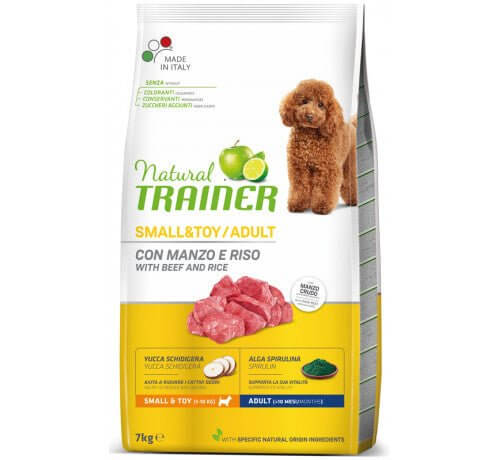 Trainer Natural hrana za odrasle pse malih rasa, Govedina, 7Kg - petcorner