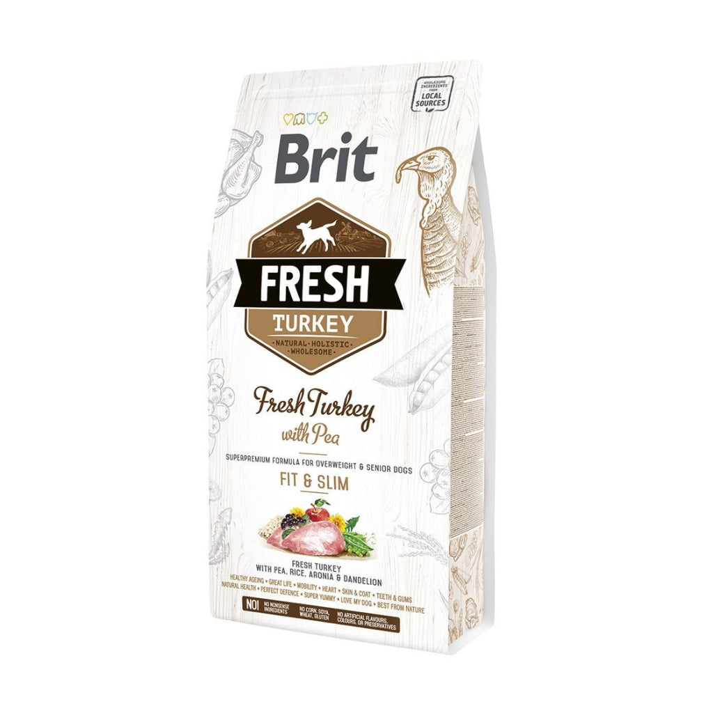 Brit Fresh Adult Fit & Slim ćuretina i grašak 12 kg