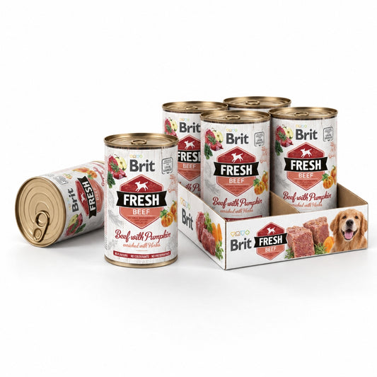 Brit Fresh govedina i bundeva paket 6 konzervi po 400 g