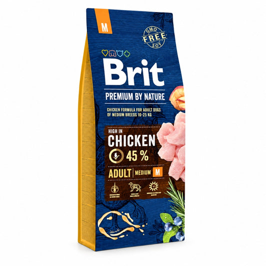 Brit Premium by Nature Adult M piletina za odrasle pse srednjih rasa