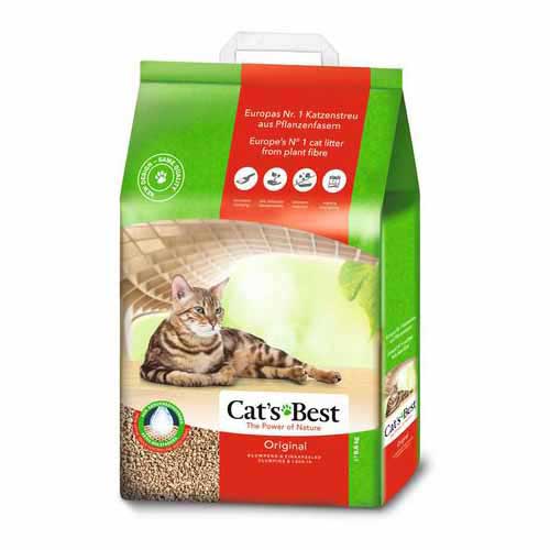 Cat's Best Original 20l (8.6kg) Biljni posip za mačke - petcorner
