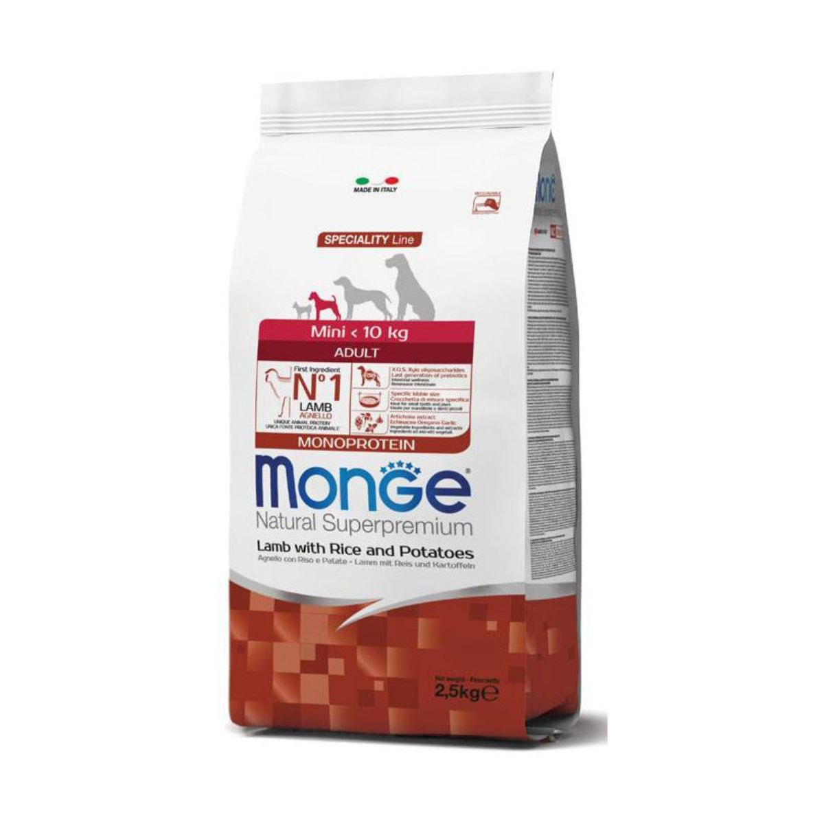 Monge Mini Adult Lamb – granule za pse malih rasa