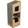 Grebalica Tower City Style 105cm braon/siva, MDF, sisal, mreža