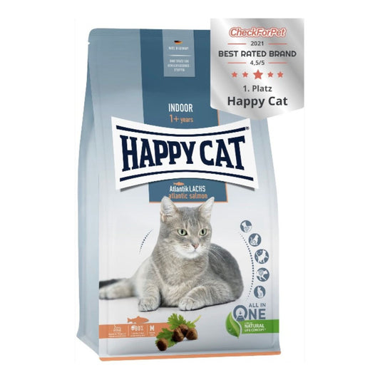Happy Cat Indoor Losos – premium hrana za kućne mačke