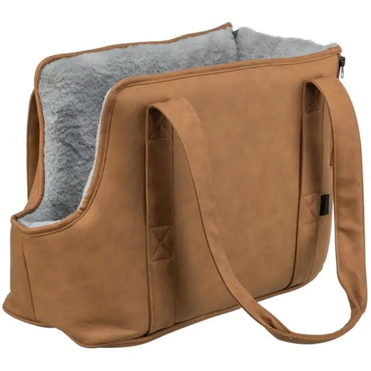 Torba za pse i mačke Trixie Evelyn krem-siva 40x30x20cm