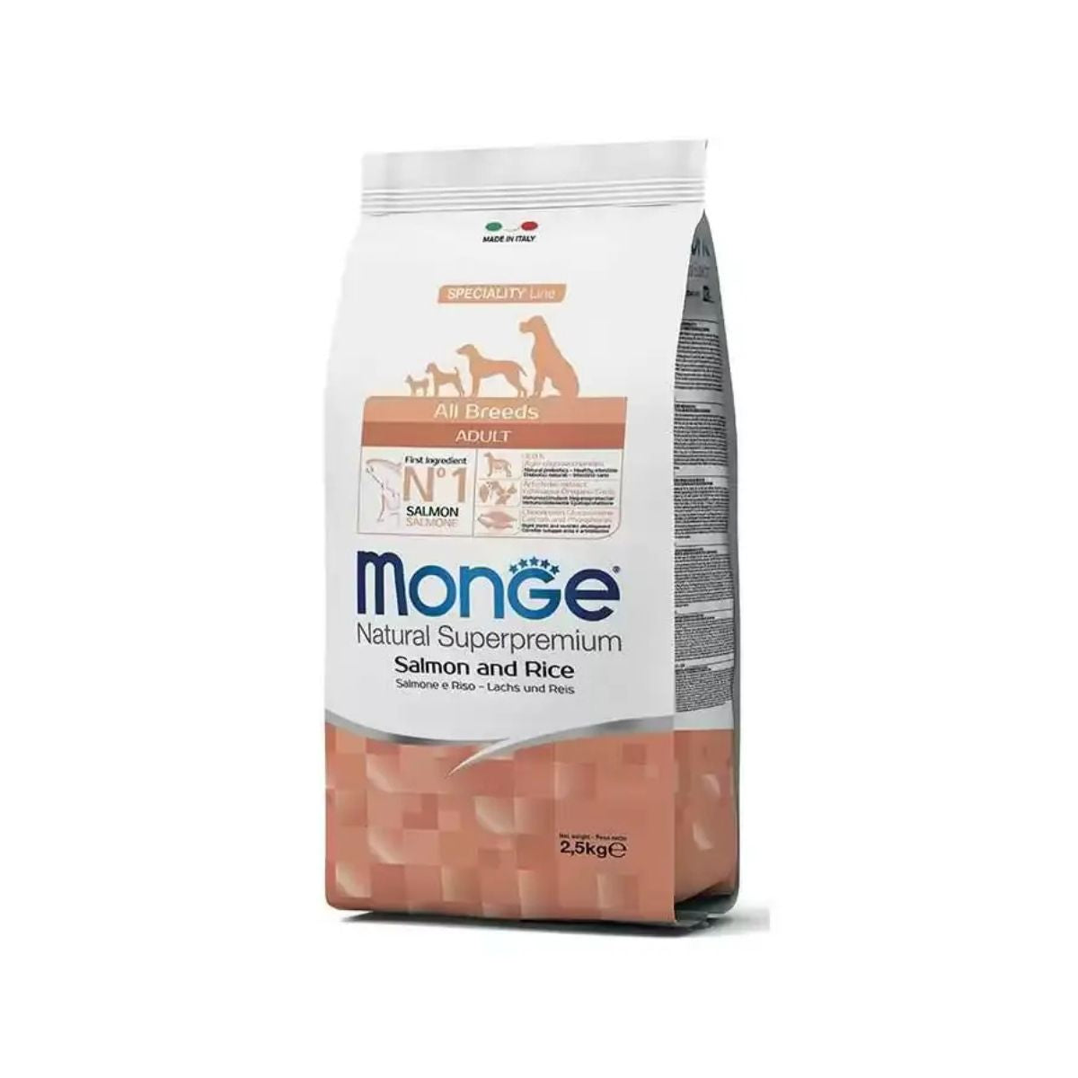 Monge Adult Dog Salmon 2.5kg – hrana za pse