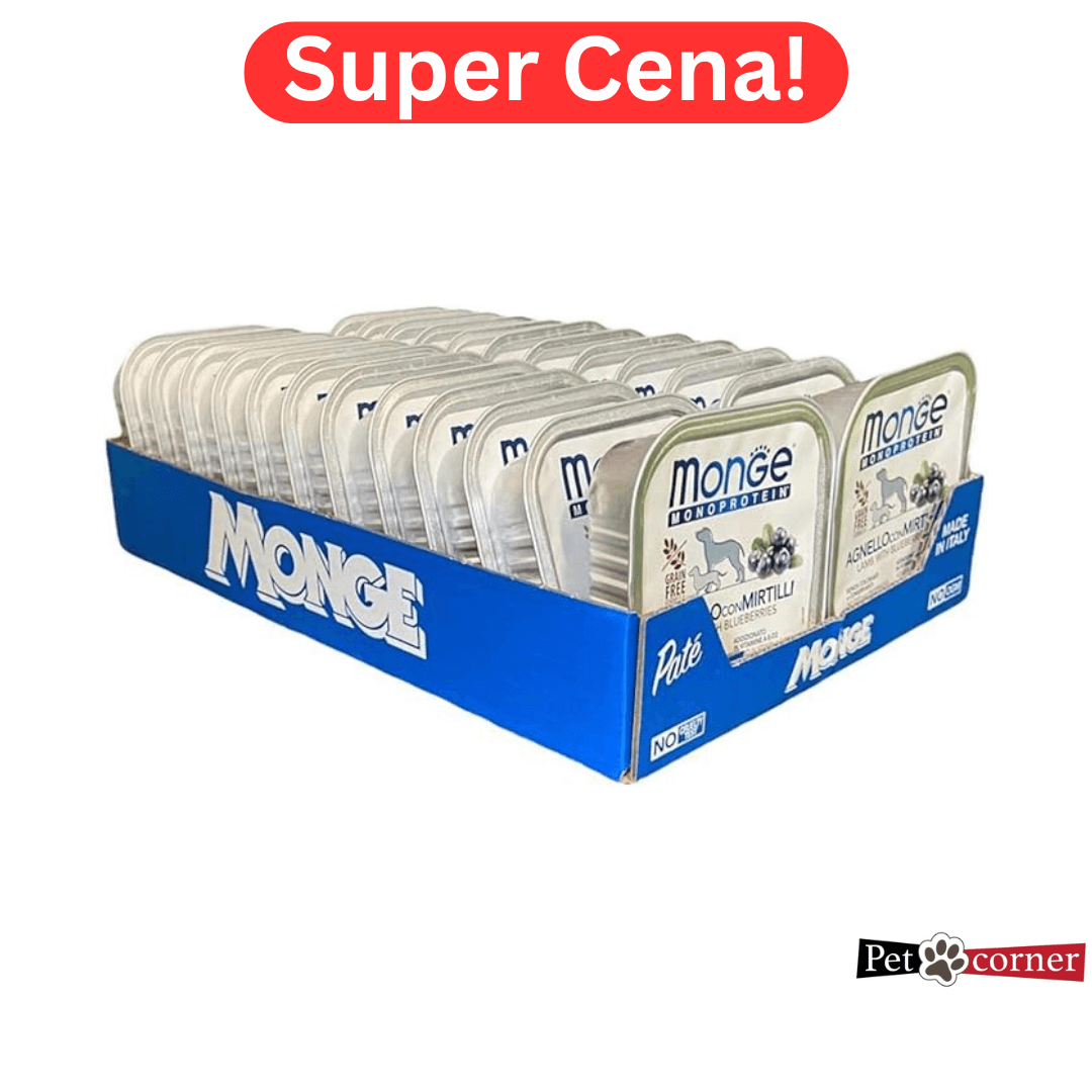 Monge monoproteinska pašteta za pse sa ukusom jagnjetine 24x150gr