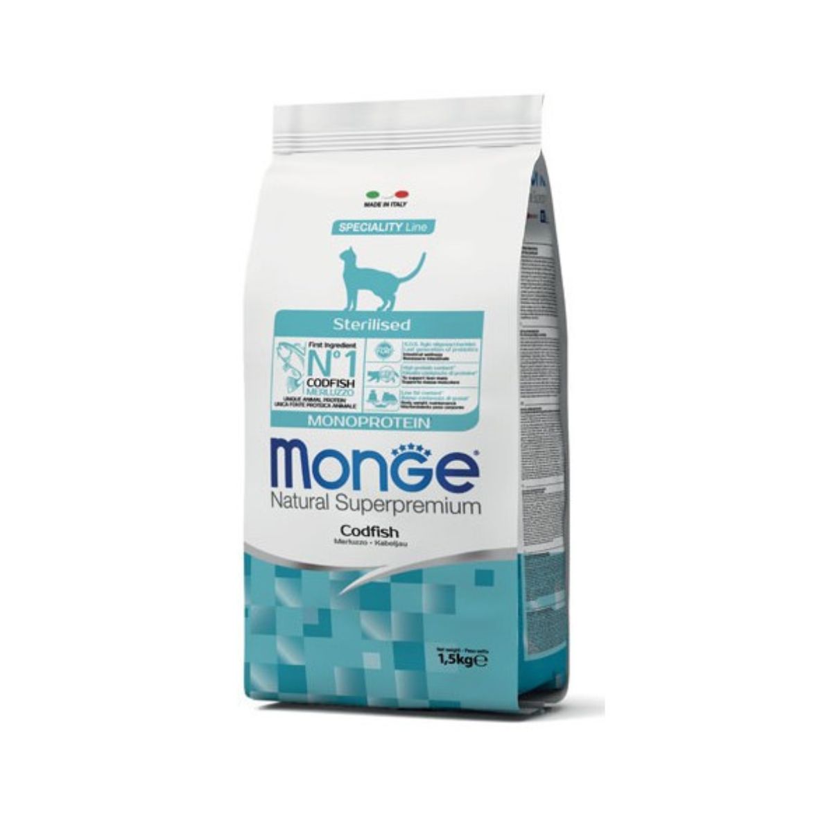 Monge Sterilized Bakalar – granule za sterilisane mačke
