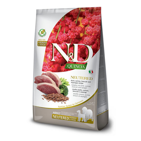 N&D Quinoa Neutered pačetina i brokoli granule za sterilisane pse