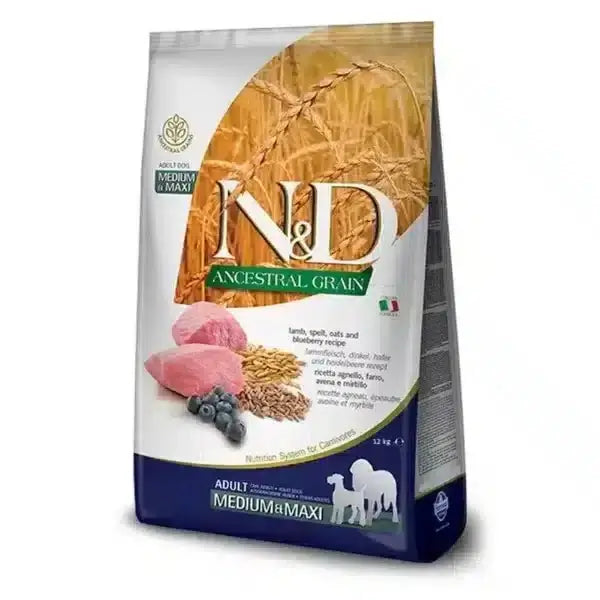 N&D Ancestral Grain Lamb Blueberry suva hrana za pse