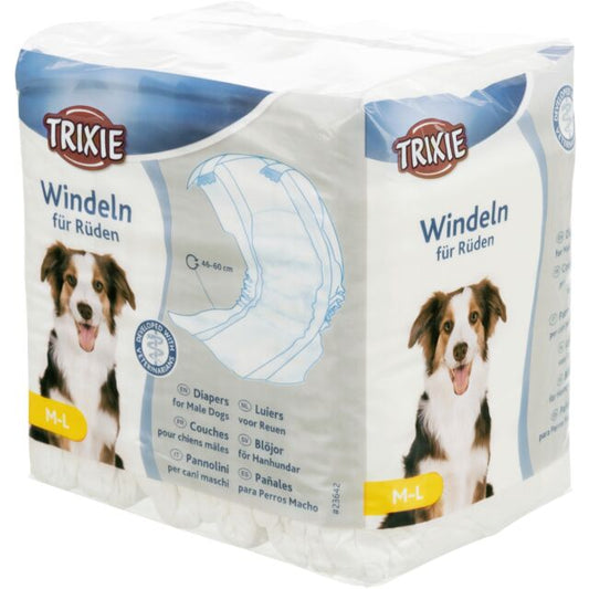 Pelene za mušku štenad M/L 12 kom - Trixie, Struk 46 - 60 cm - petcorner