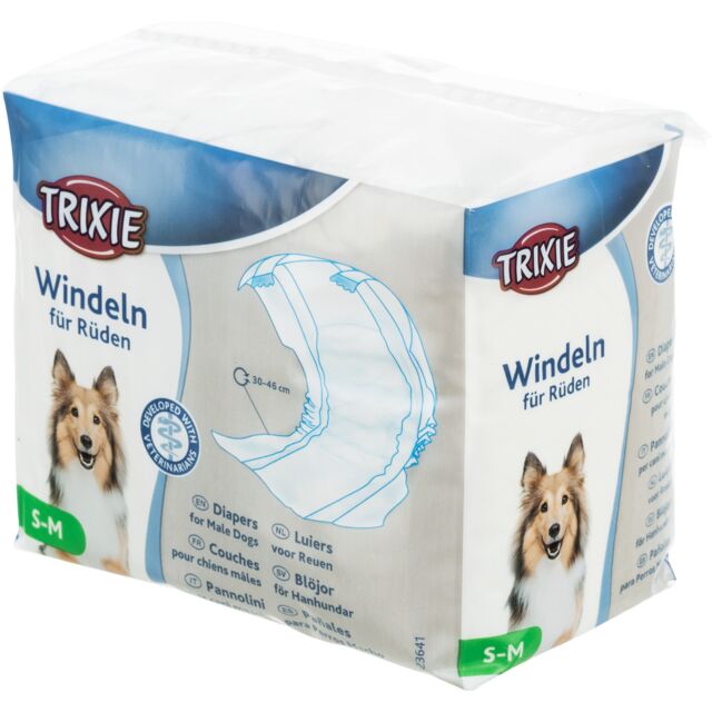 Pelene za štence S/M 12 kom - Trixie, Struk 30 - 46 cm - petcorner