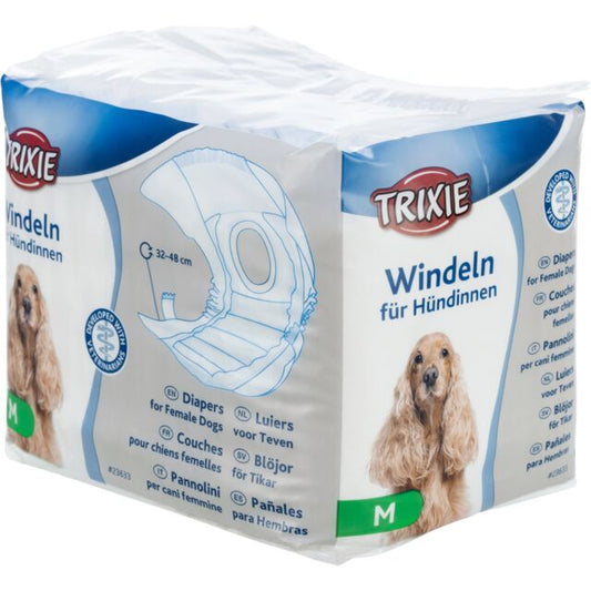 Pelene za žensku štenad M 12 kom - Trixie, Struk 32 - 48 cm - petcorner