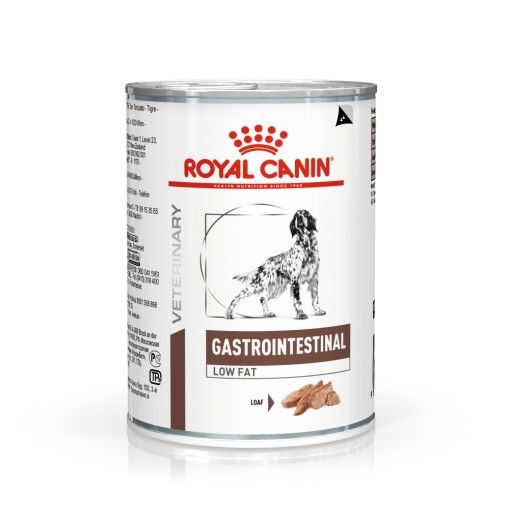 Royal Canin Gastrointestinal Low Fat 410 g, konzerva mokre veterinarske hrane za pse