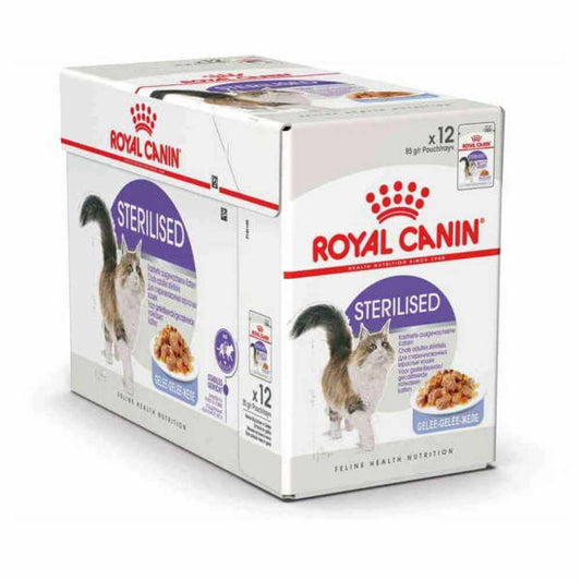  Royal Canin Sterilised In Jelly - Nežni komadići mesa u želeu za sterilisane mačke 12x85g