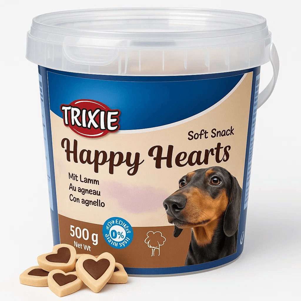 Trixie Soft Snack Srećna Srca 500g – meke poslastice sa jagnjetinom za pse

