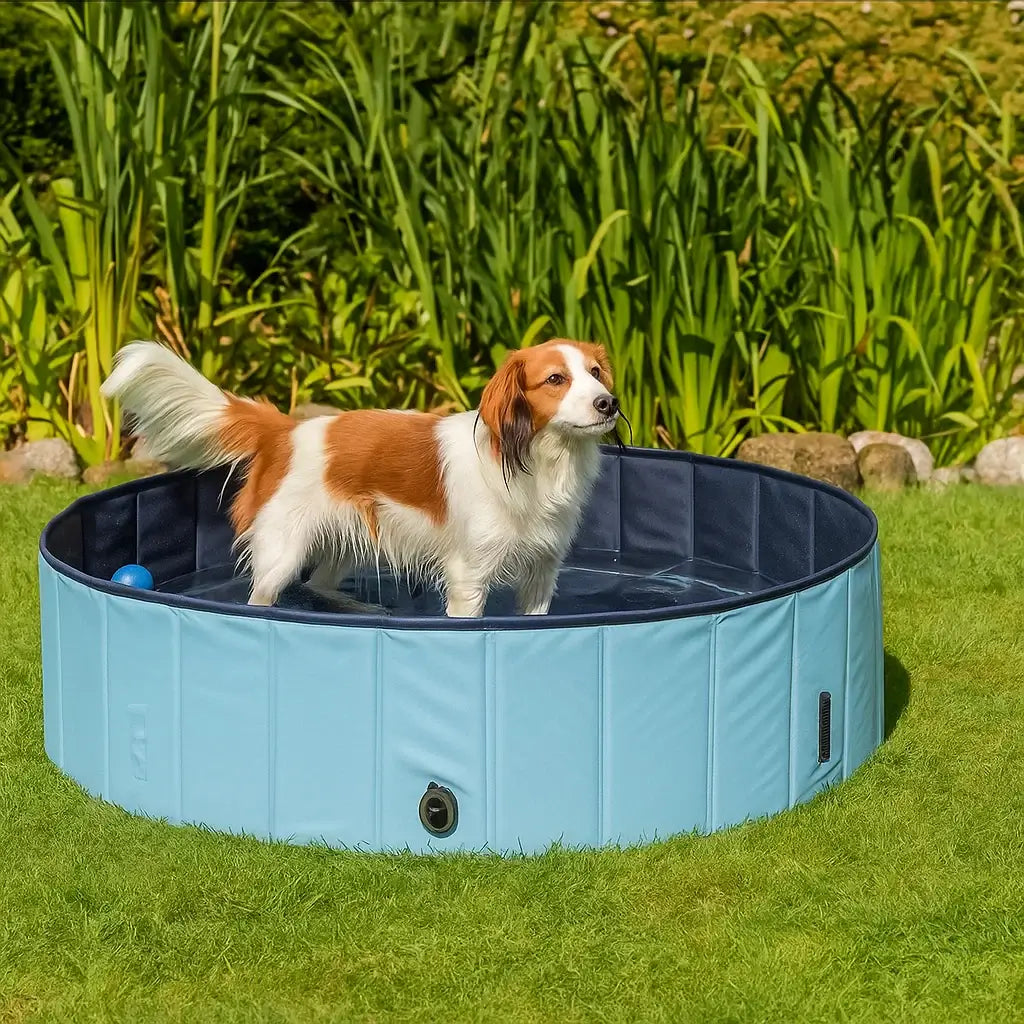 Trixie Bazen za pse 120x30cm – plavi, PVC materijal, za velike pse.