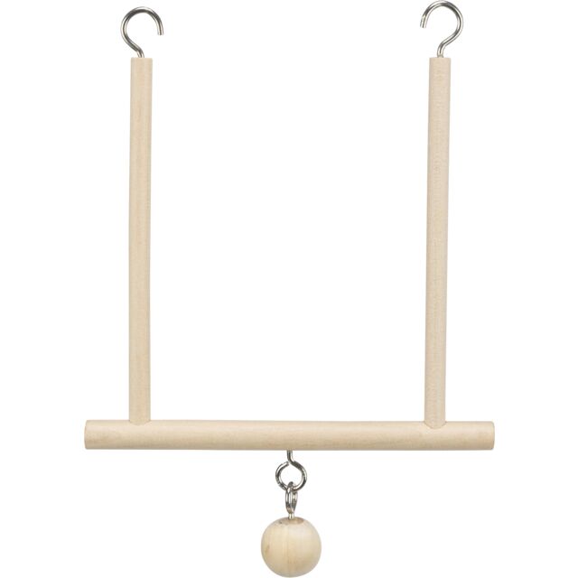 Trixie drvena ljuljaška kocka za ptice sa zvončetom