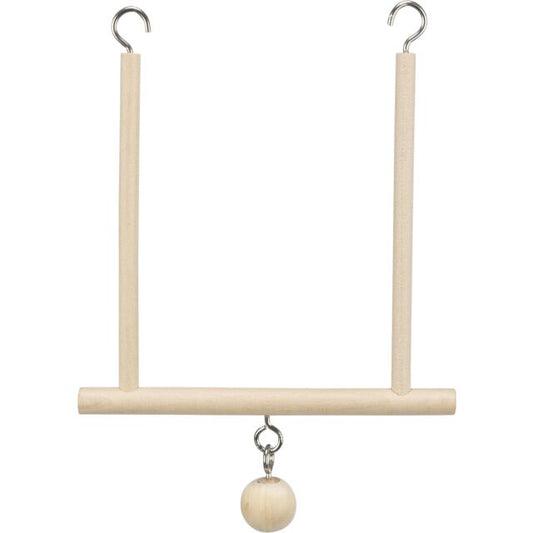 Trixie drvena ljuljaška kocka za ptice sa zvončetom