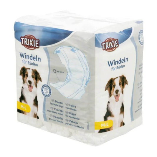 Pelene za mušku štenad M/L 12 kom - Trixie, Struk 46 - 60 cm - petcorner