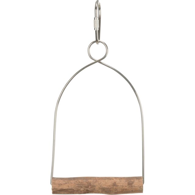 Trixie polukružna drvena ljuljaška za ptice 8×15 cm