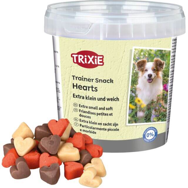 Trixie Posmini Hearts 200g – mekane poslastice za pse sa piletinom, jagnjetinom i lososom

