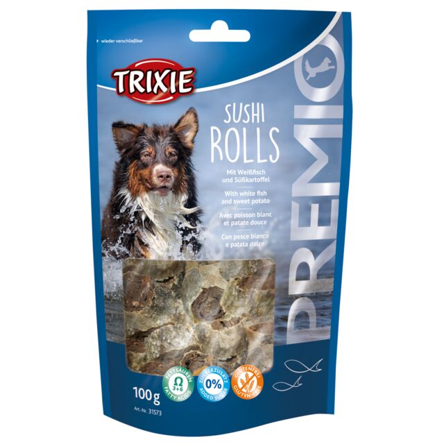 Trixie Premio Suši Rolnice 100g – 90% bela riba, Omega 3 i 6

