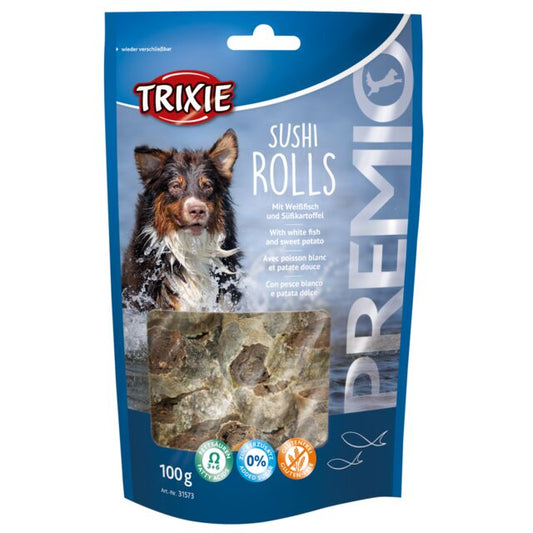 Trixie Premio Suši Rolnice 100g – 90% bela riba, Omega 3 i 6

