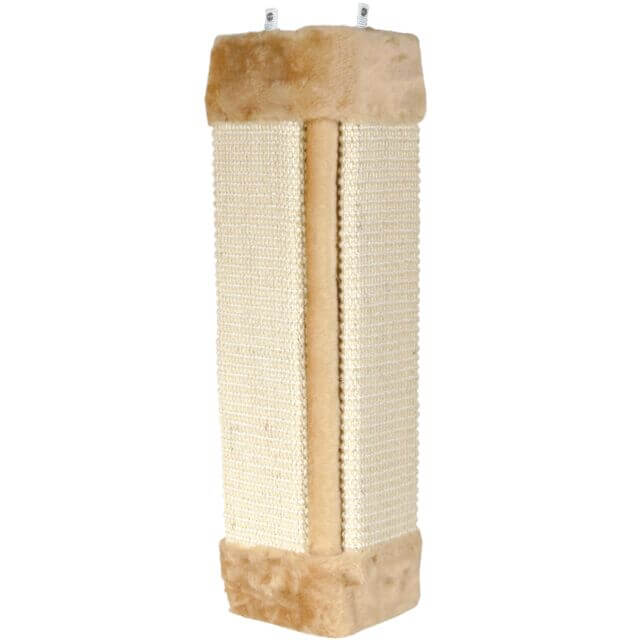Trixie Ugaona Grebalica 495x235cm – Bež, Sisal i Pliš - petcorner